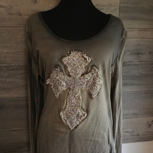 Velvet Stone long sleeve top